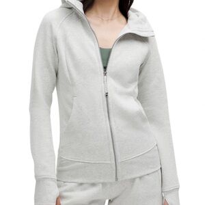 lululemon athletica Light Gray Full-Zip Hoodie